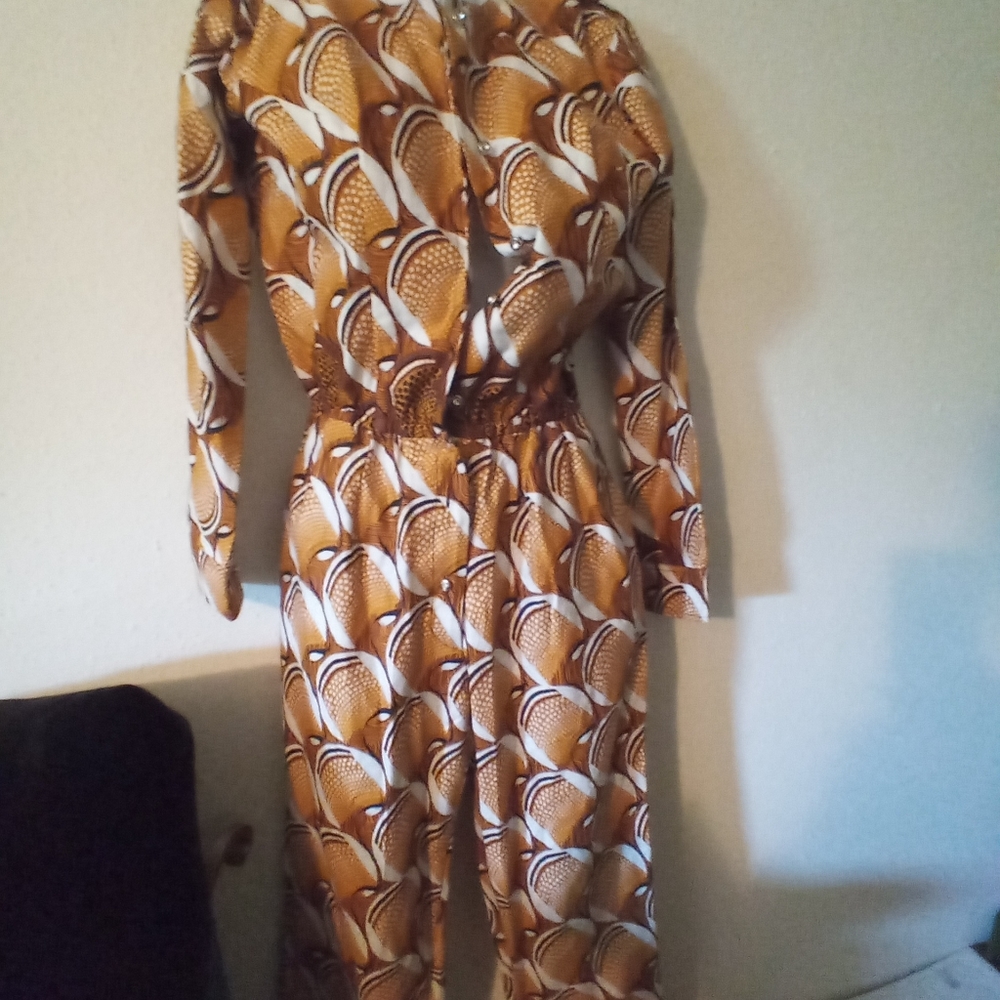 Beautiful African Print Romper.